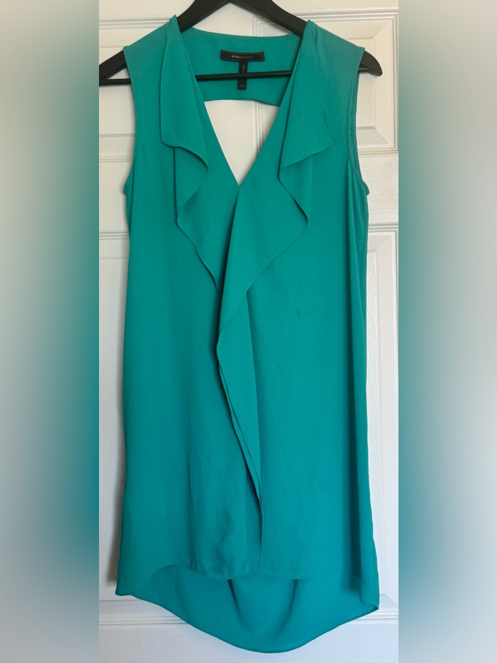 BCBGMaxAzria Teal Sleeveless Dress